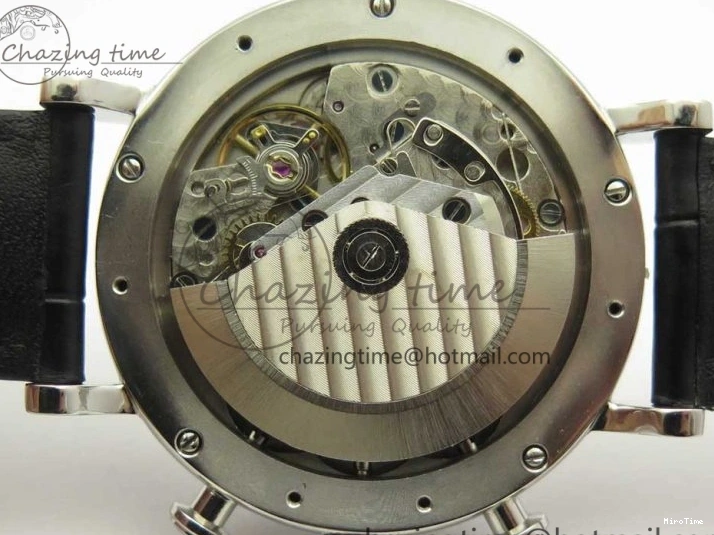 MIROTIME 0129 Snug Portofino IW391022 SS ZK 1:1 Best Edition White Dial Gold Markers On Black Leather Strap A 7130